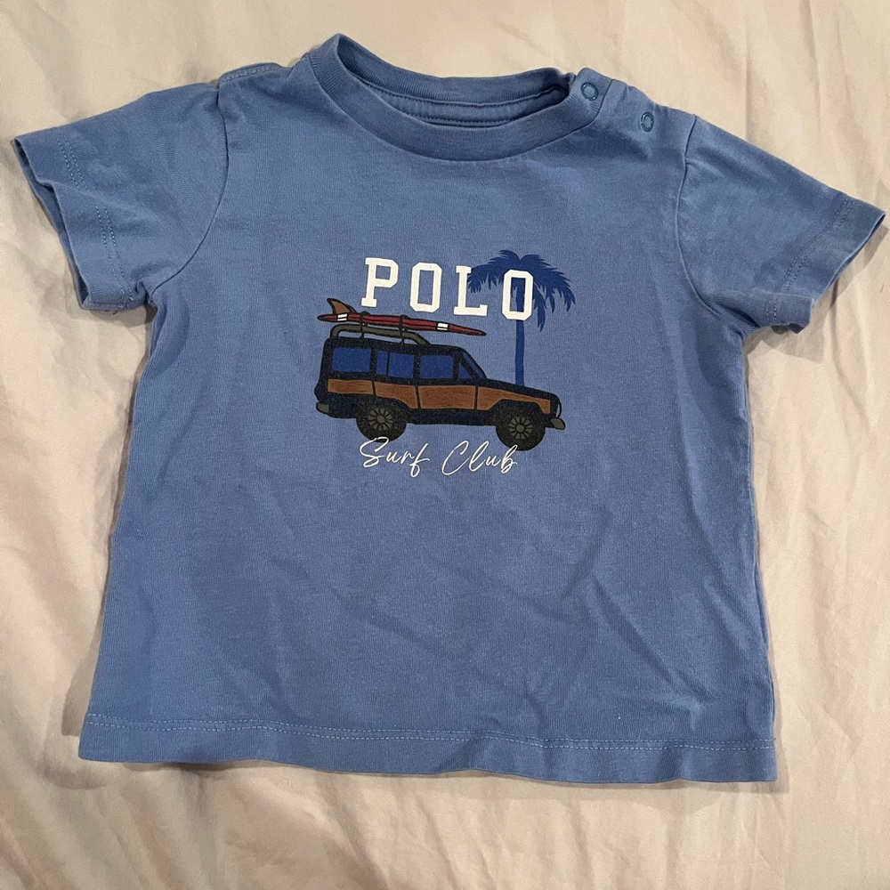 Polo by Ralph Lauren Kids Blue Surf Club Tee